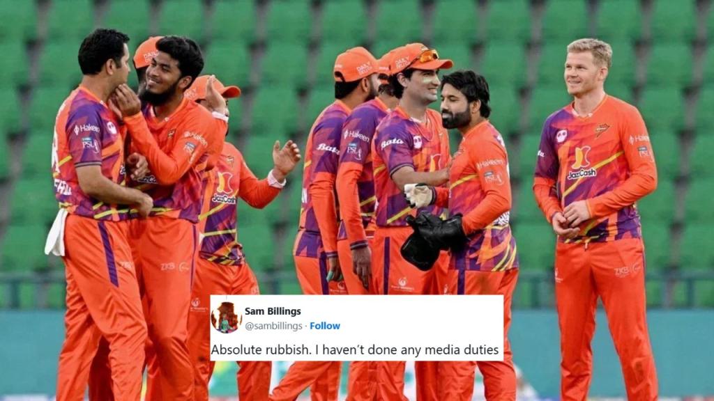 Sam Billings Breaks Silence on PSL Ill-Treatment Allegations Under Mohammad Rizwan