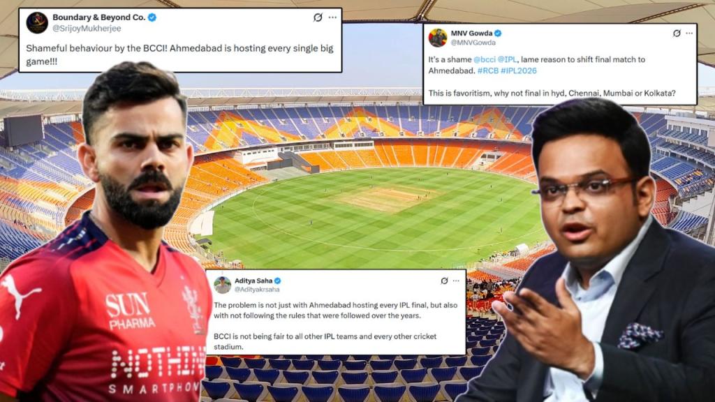BCCI Thrashed For IPL 2026 Final In Ahmedabad As RCB Home Rejected