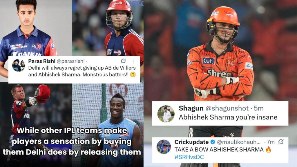 Fans Mock DC as Abhishek Sharma's 135 Adds to Their Long List of Released Superstars