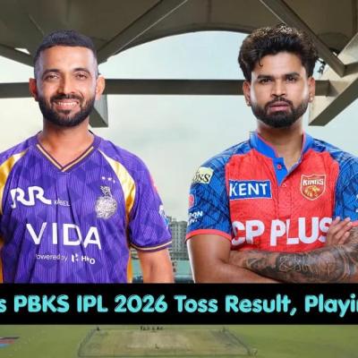 KKR vs PBKS Toss Result and Playing 11: Ajinkya Rahane Opts to Bat First at Eden Gardens